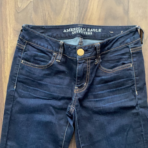 American Eagle Dark Wash Jeggings Super Stretch - Picture 4 of 12